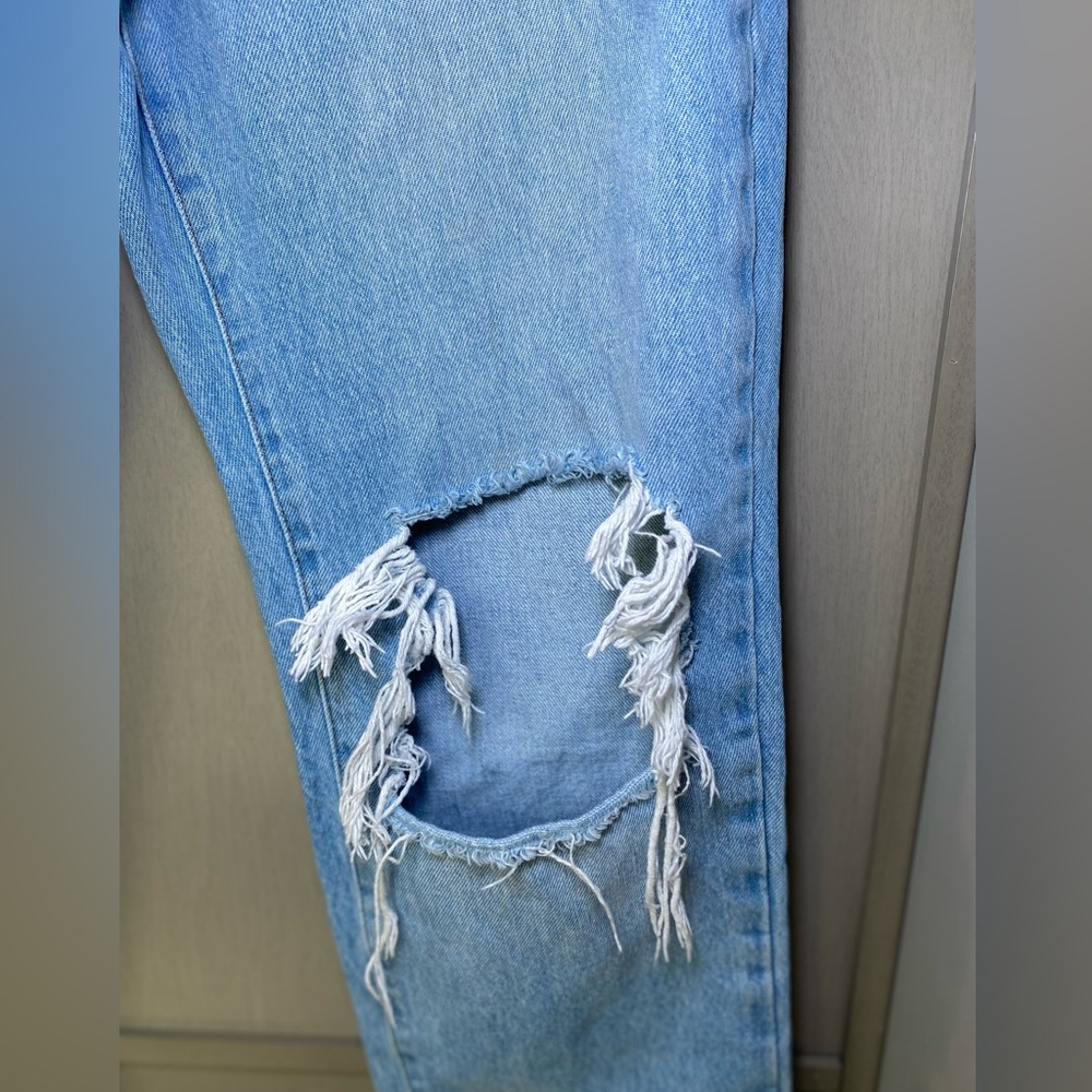 BDG Light Blue Straight Leg Jeans - Picture 5 of 12